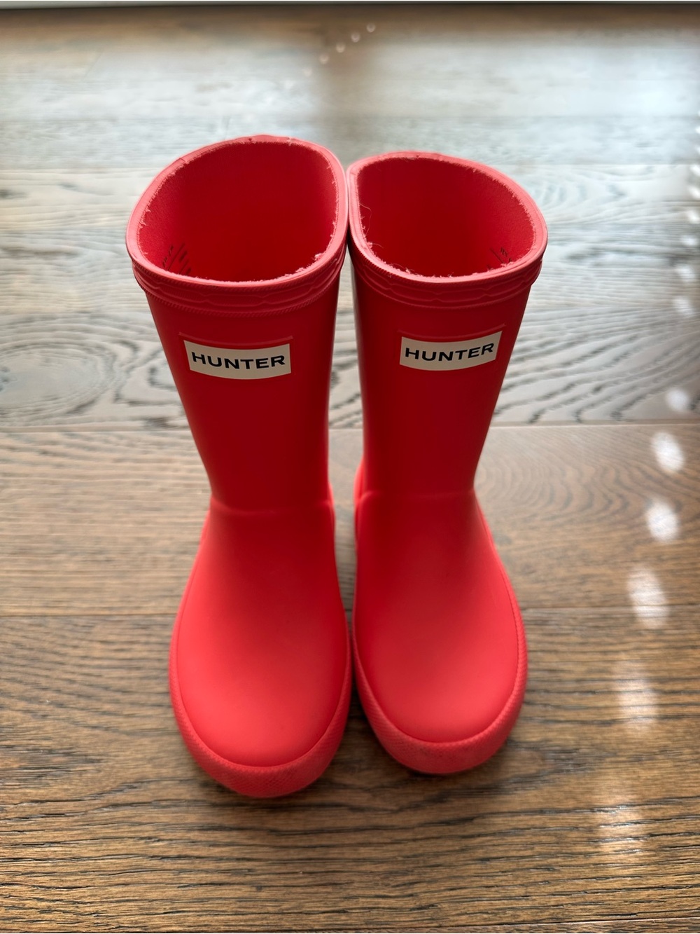 Hunter Kids Bright Pink Waterproof Rain Boots
